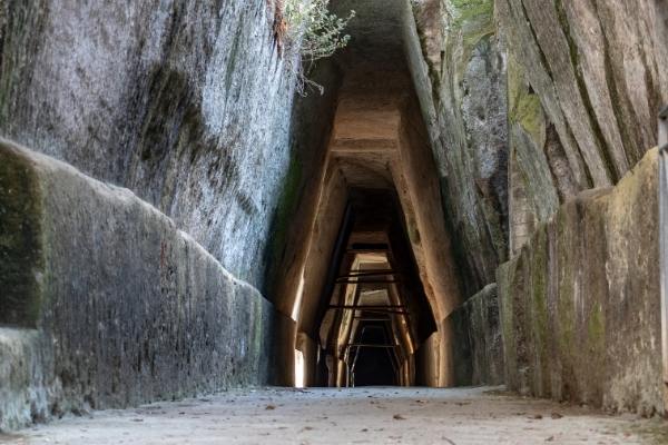 Cave of the Cumaean Sibyl - ancient sites in Italy