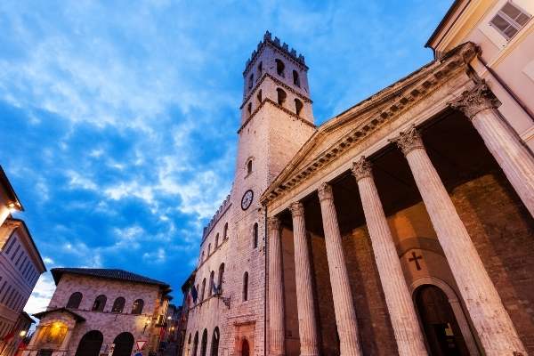 Foro Romano of Assisi - Roman ruins incorporated into a church