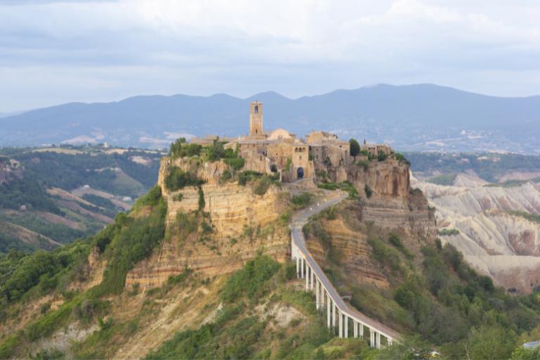 Exploring Abandoned Towns in Italy That Feel Frozen in Time 11 Civita-di-Bagnoregio town on a a hill