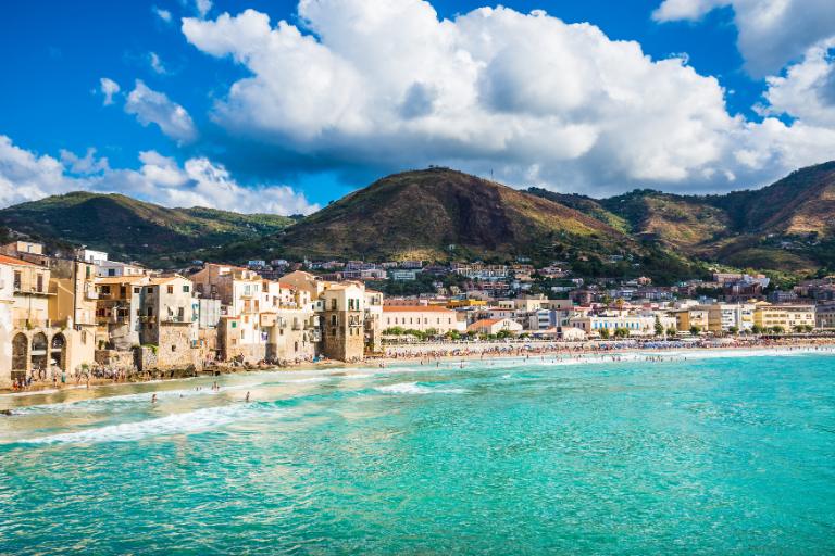 Coastline in Cefalu