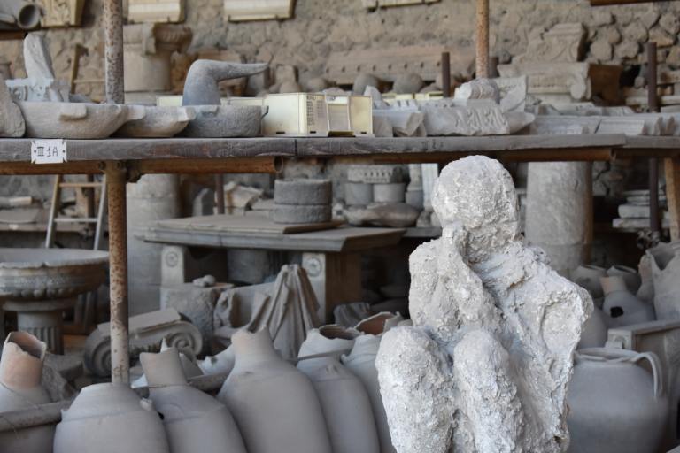 vases and vessels recovered in Pompeii