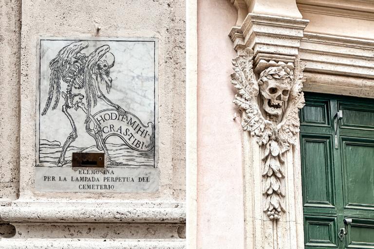 skulls on the church of the forgotten
