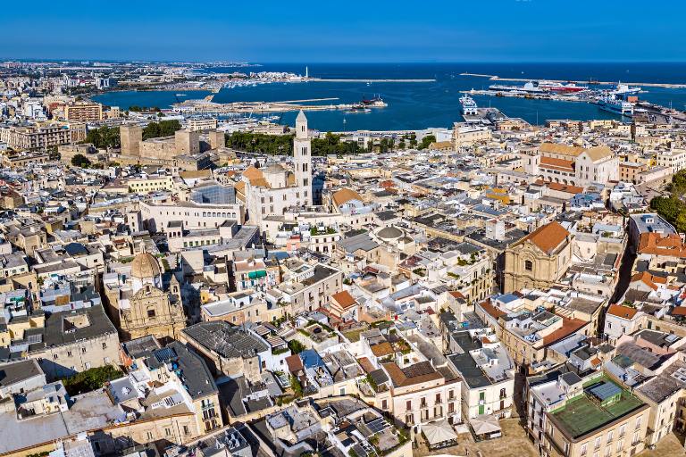 aearial view of bari