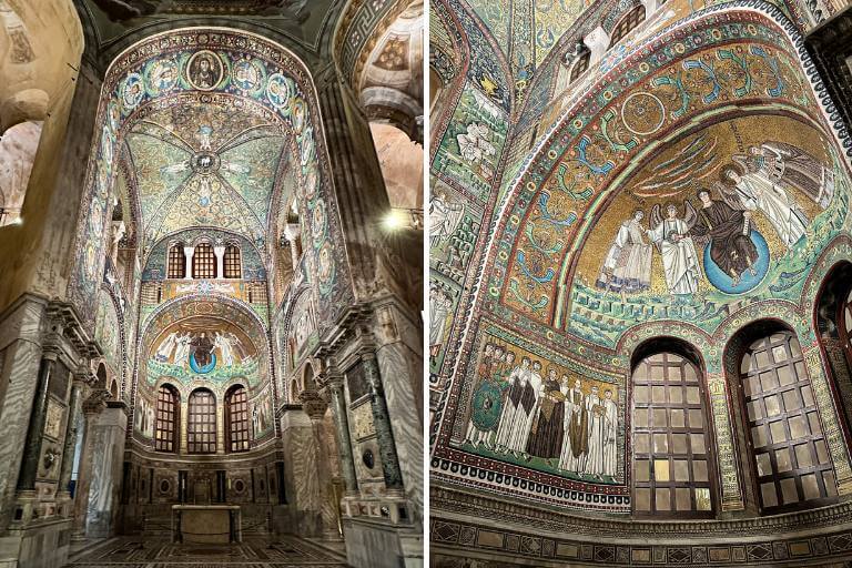 Things to see in Ravenna - the Basilica di San Vitale mosaics 