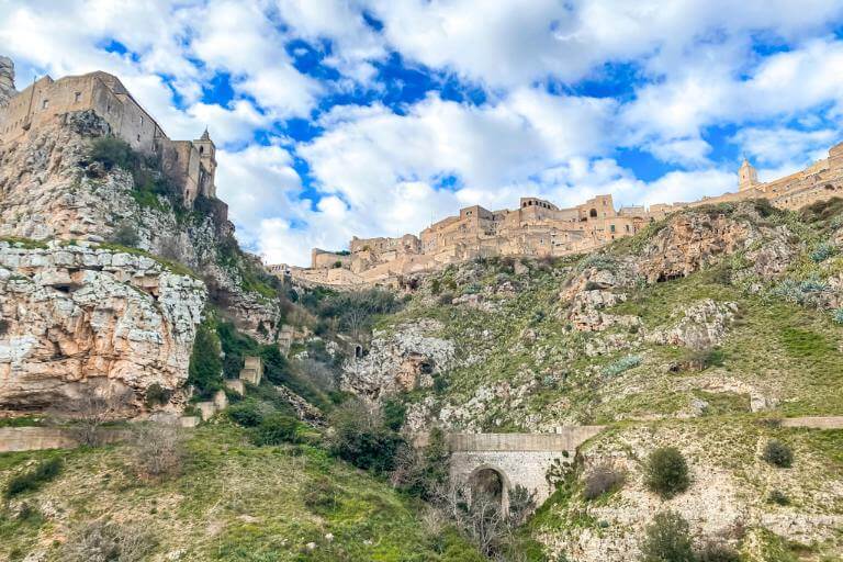 hiking in matera